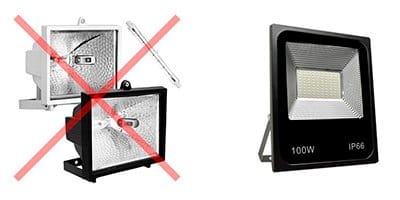 O declínio da iluminação halógena