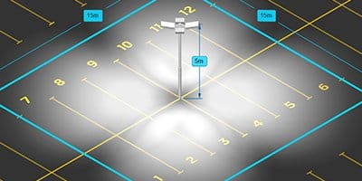 Iluminação para estacionamento