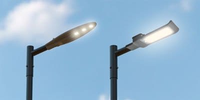 Quais são as partes que compõem um poste de iluminação