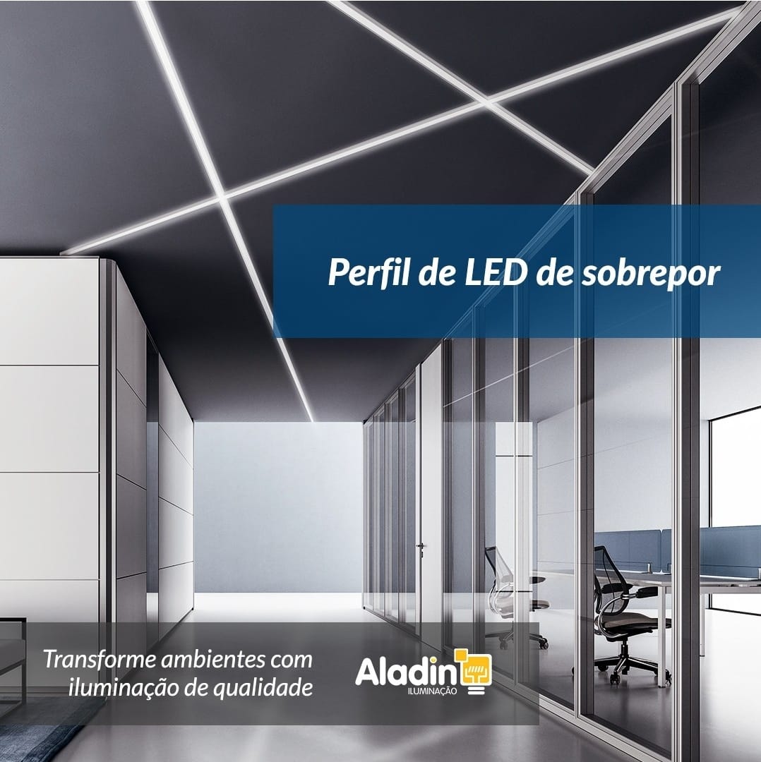Perfil de LED de sobrepor PA 003