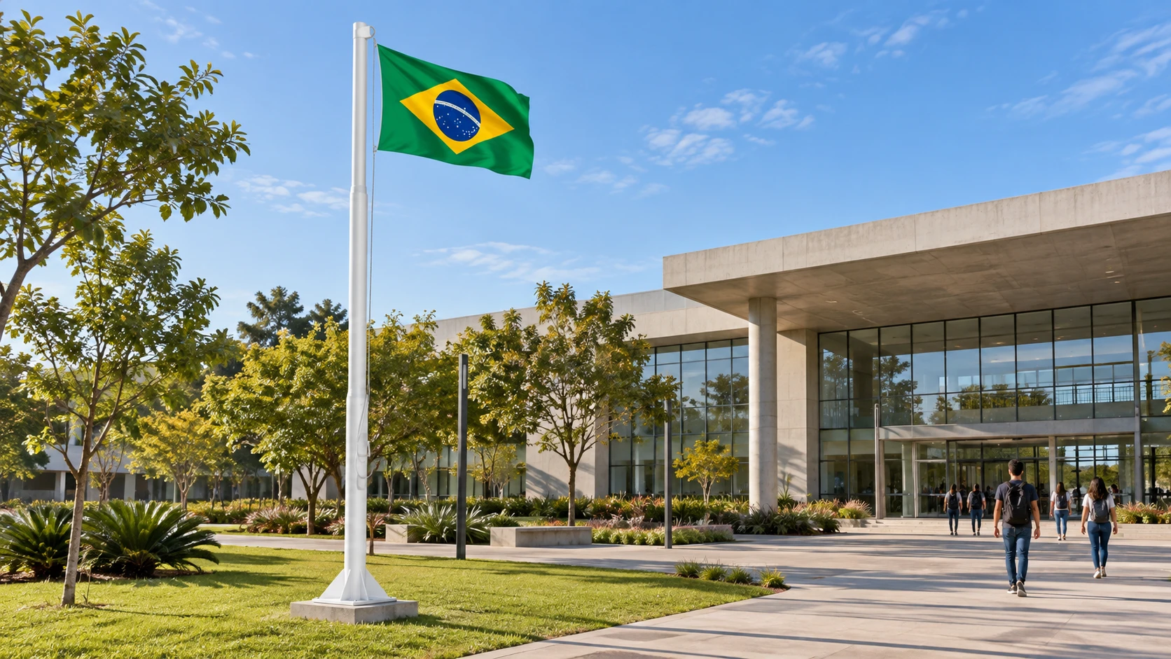 Entrada institucional — ambientação ilustrativa com produtos Aladin