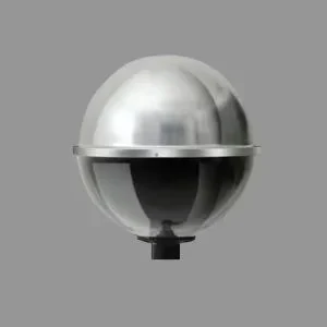 Globo meia bola de alumínio e acrílico GL 306