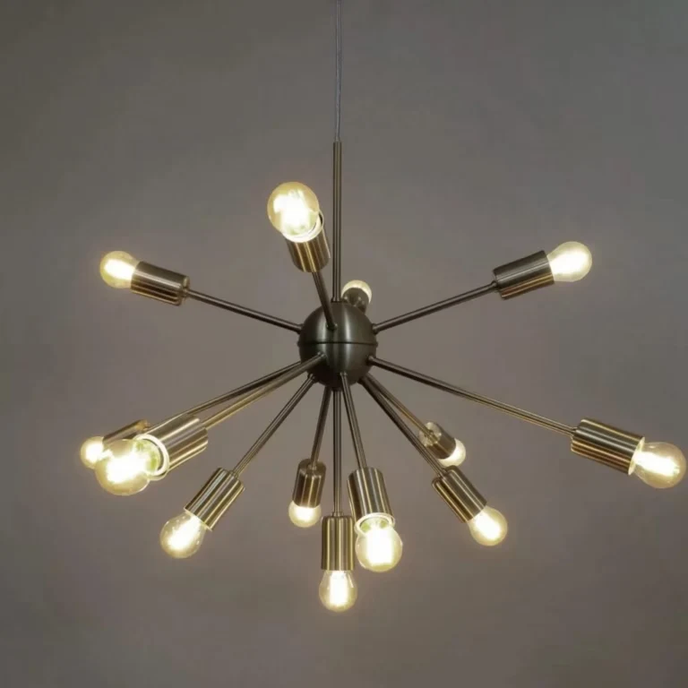 Lustre pendente industrial 12 lampadas LT 012