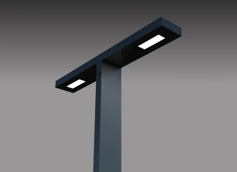 Poste LED retangular PT 334/2