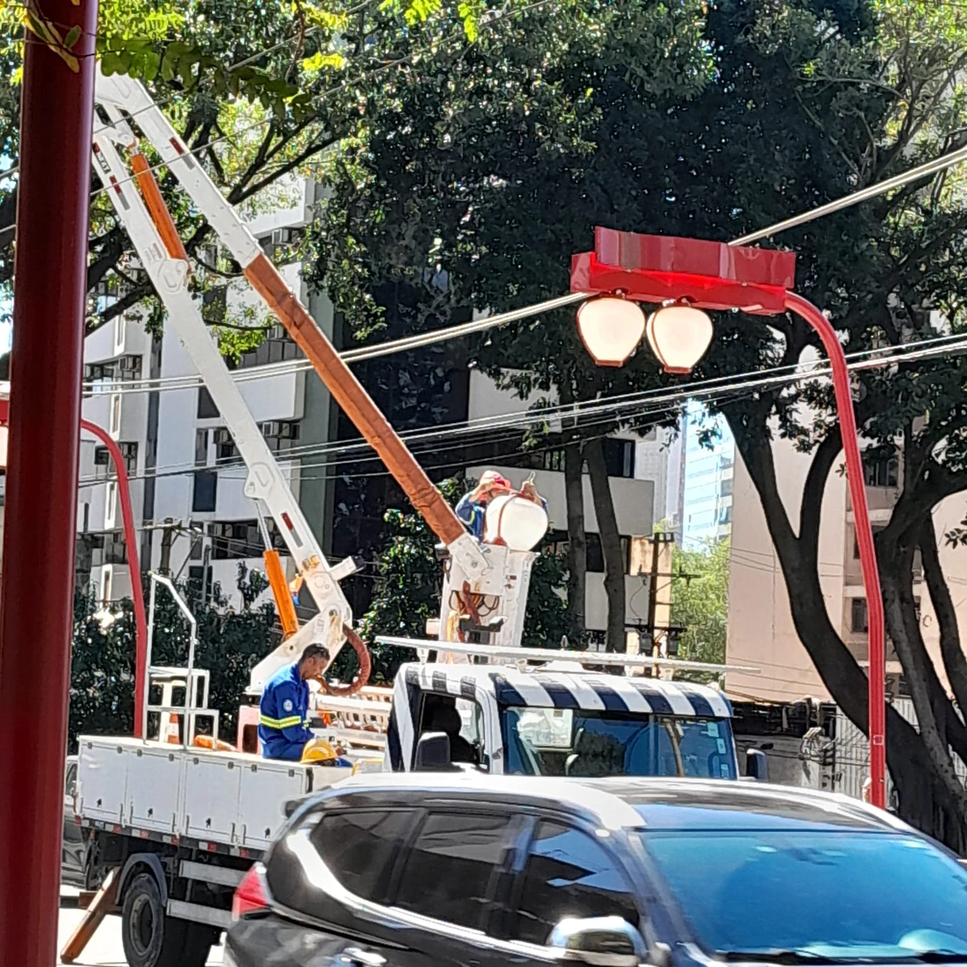 Instalação na Liberdade — fotografia real