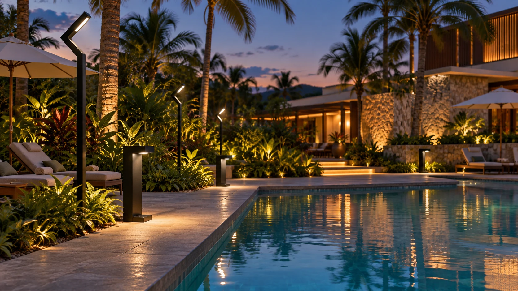 Resorts e hotéis — imagem ilustrativa criada com IA