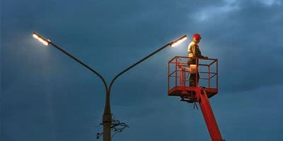 Qual o raio de iluminação de um poste ?
