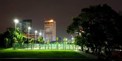 Refletores para quadra poliesportiva