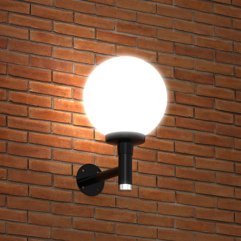 Luminária Externa com Globo para cima