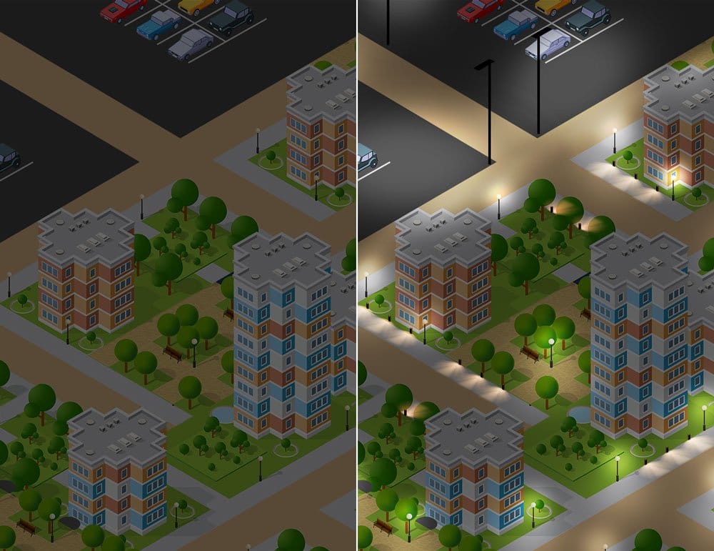 iluminação de qualidade