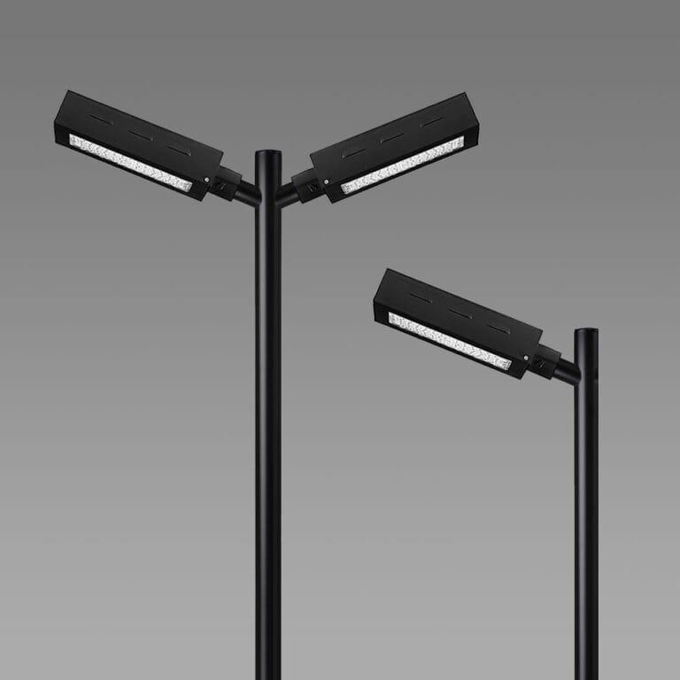 Set Palo Lampada Lampada LED Scala HO Modello Treno Cortile Con